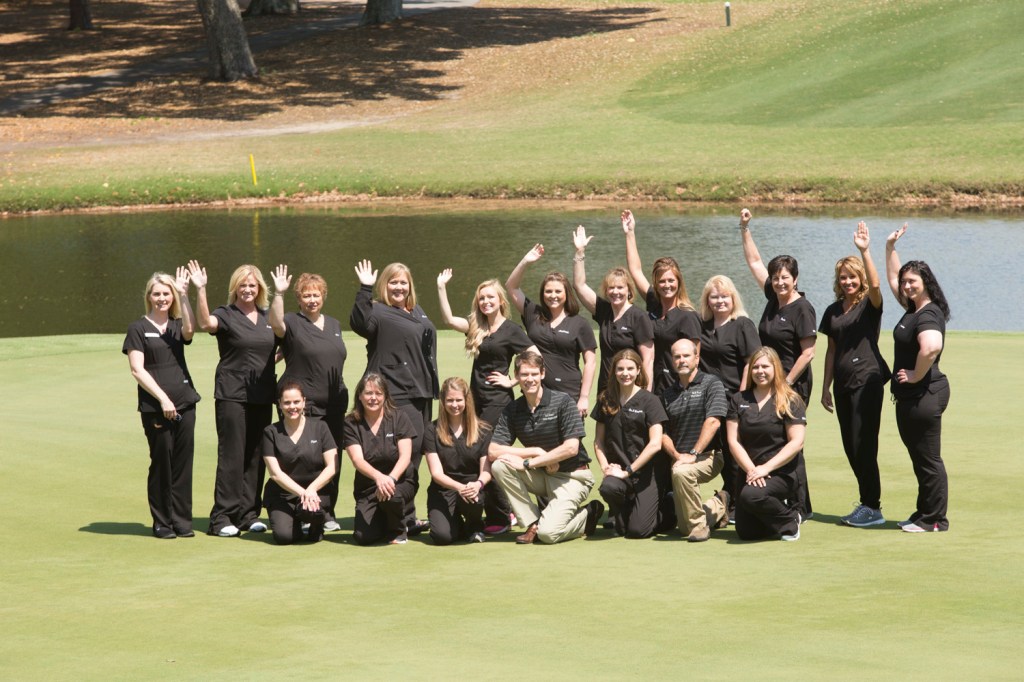 Group photo of doctors and staff of Myrtle Beach Dental Associates